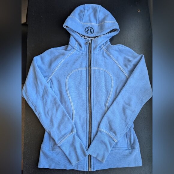 Lululemon Special Edition Blanket Stitch Full Zip Hoodie in Blue - Picture 1 of 10